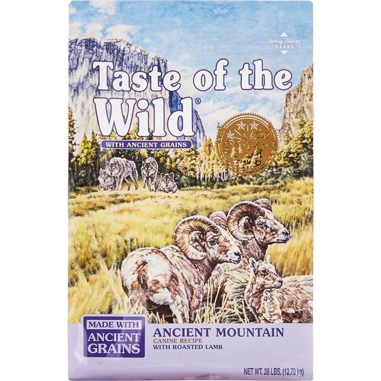 Taste of the Wild Ancient Mountain Roasted Lamb & Ancient Grain Recipe Dry Dog Food (28 lbs)