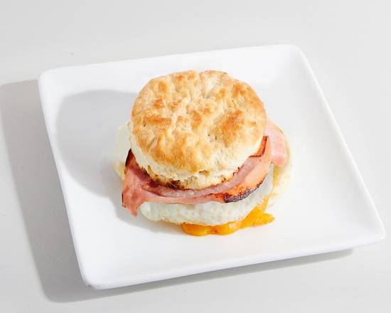 Ham, Egg & Cheese Biscuit Sandwich