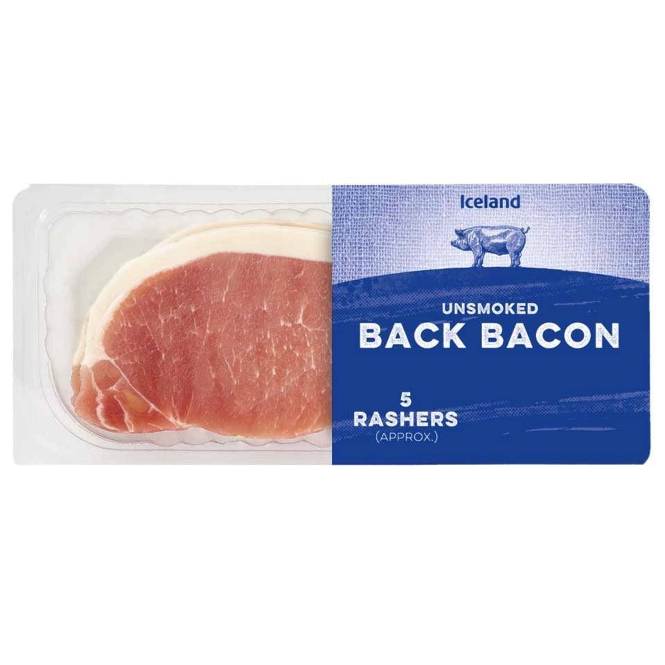 Iceland Rashers Unsmoked Back Bacon (150g)