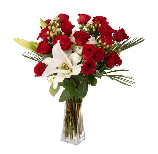 Bloom Haus™ 18 Plus Red Rose Arrangement