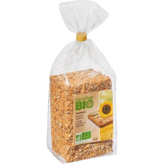 Carrefour Bio - Crackers épeautre 3 graines