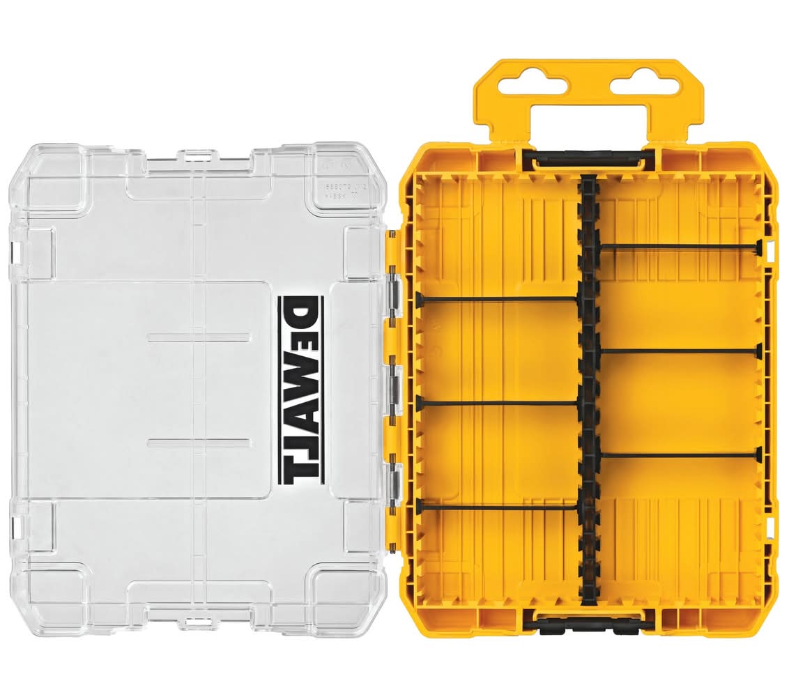 DeWalt ToughCase+ 6-Compartment Medium Plastic Small Parts Organizer