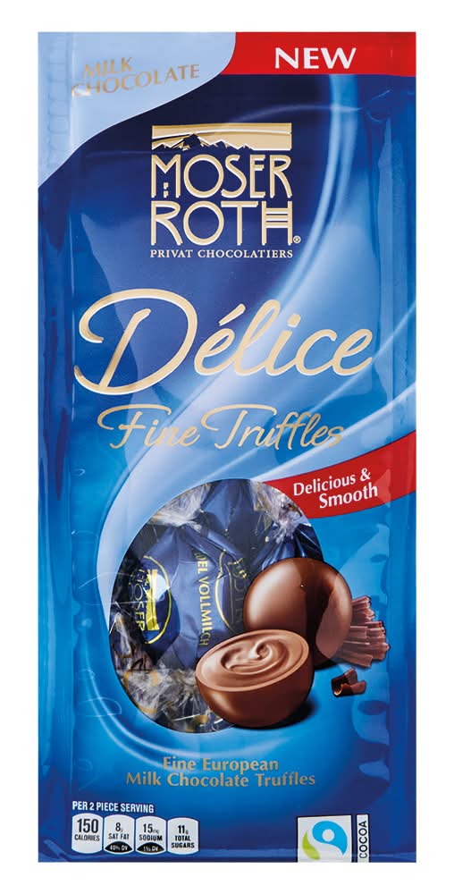 Moser Roth Délice Fine Chocolate Truffles, Milk Chocolate (4.93 oz, 2 ct)