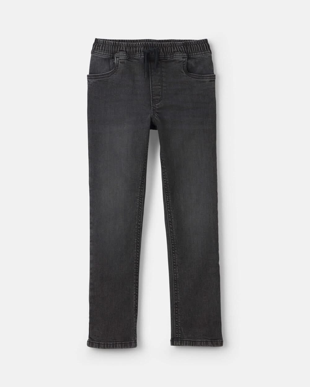 Boys Tapered Denim Jeans - Black - 12