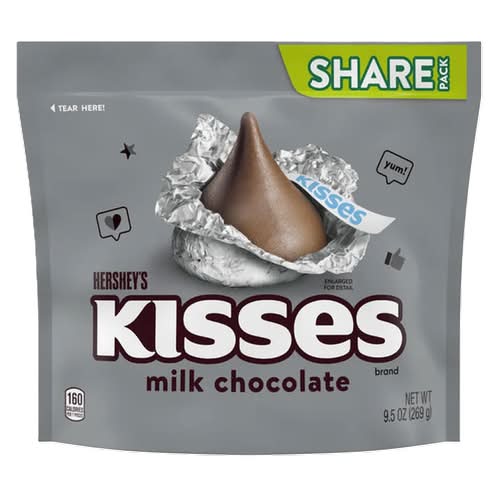 Hershey's Kisses Milk Chocolate Candies, 9.5 oz