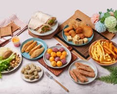 知見山 素齋坊丨生菜沙拉 生菜春捲 素食炸物