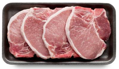 Signature Select Thin Sliced Bone In Pork Chops - 1 Lb