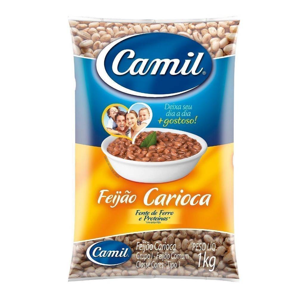 Camil feijão carioca tipo 1 (1 kg)