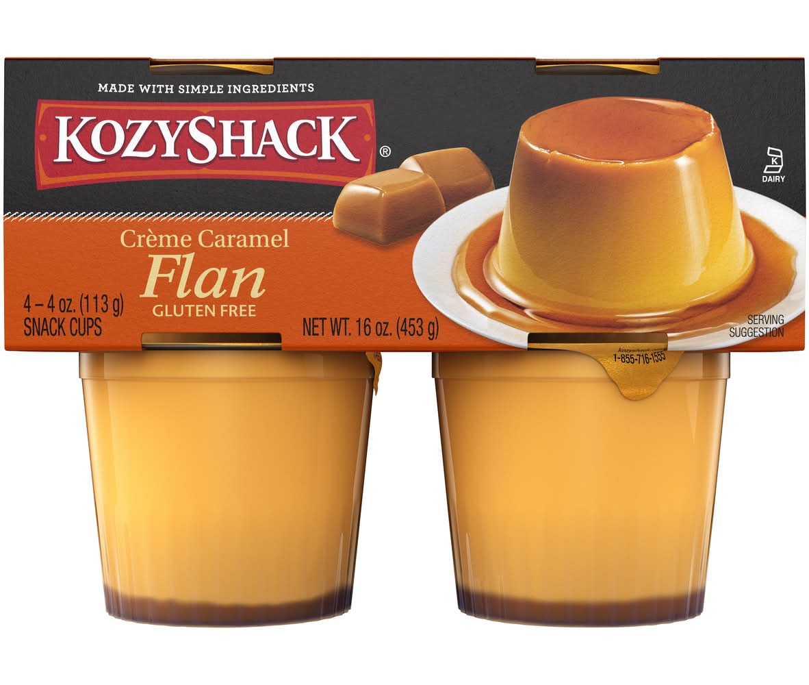 Kozy Shack Creme Caramel Flan (16 oz, 4 ct)