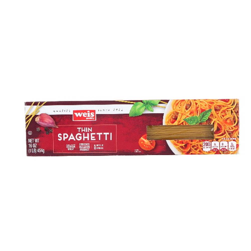 Weis Thin Spaghetti Classic Pasta (16 oz)