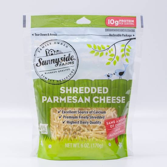 Sunnyside Farms Fancy Shredded Parmesan Cheese