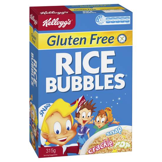 Kellogg's Rice Bubbles Gluten Free Breakfast Cereal 315g