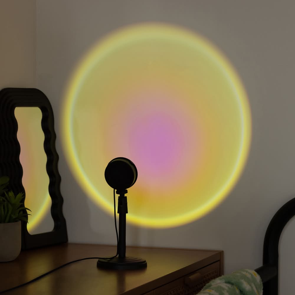 Sunset Projection Lamp 10in x 5in Yellow/Pink