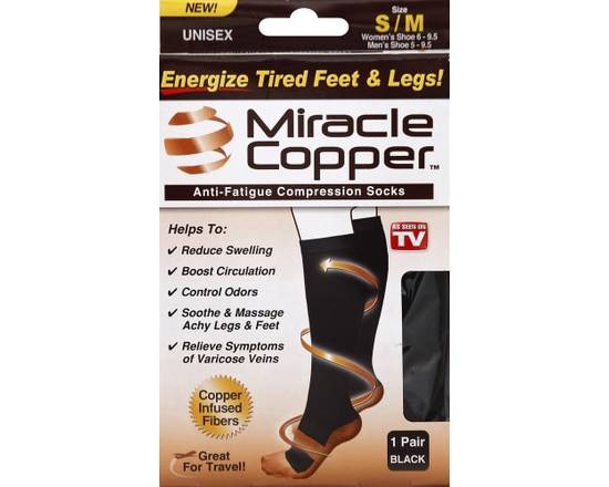 Miracle Copper · Anti-Fatigue Compression Unisex Socks (1 pair)