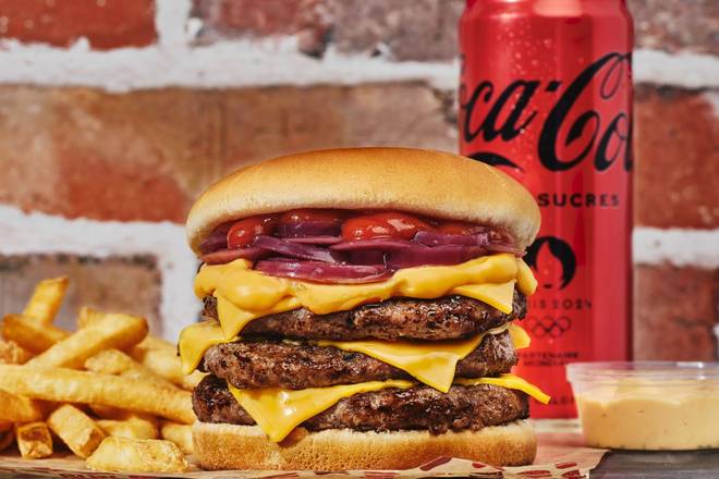 🍔 🇫🇷 🧀 Menu Triple Cheeseburger