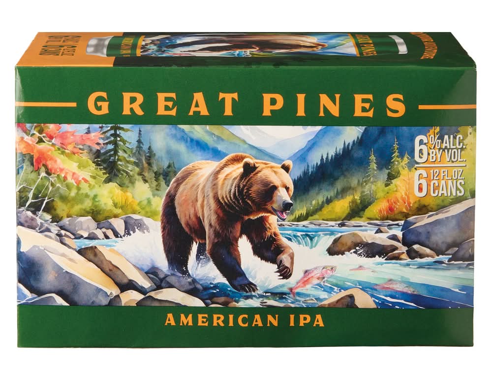 Great Pines American Ipa Beer (6 x 12 fl oz)