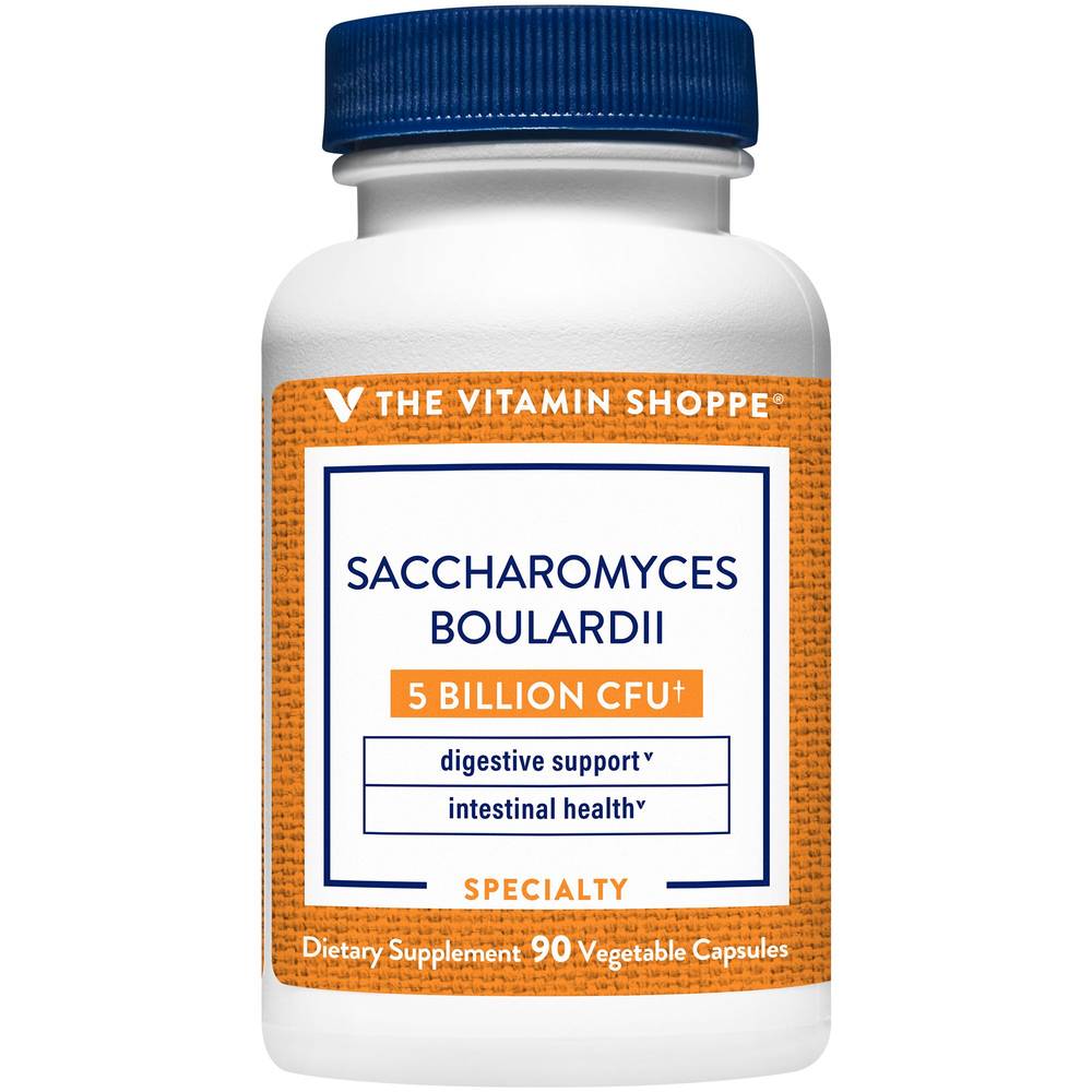 The Vitamin Shoppe Saccharomyces Boulardii 5 Billion Cfu Plus Dietary Supplement Capsules (90 ct)