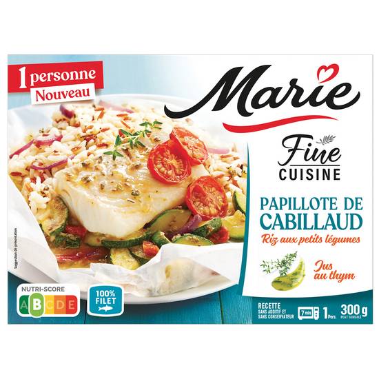 Fine Cuisine - Papillotte Au Cabillaud Marie 300 gr