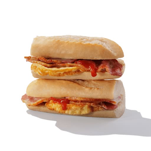 Bacon and Omelette Breakfast Baguette