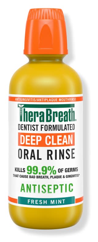 TheraBreath Deep Clean Antiseptic Oral Rinse Fresh Mint 16.0 oz