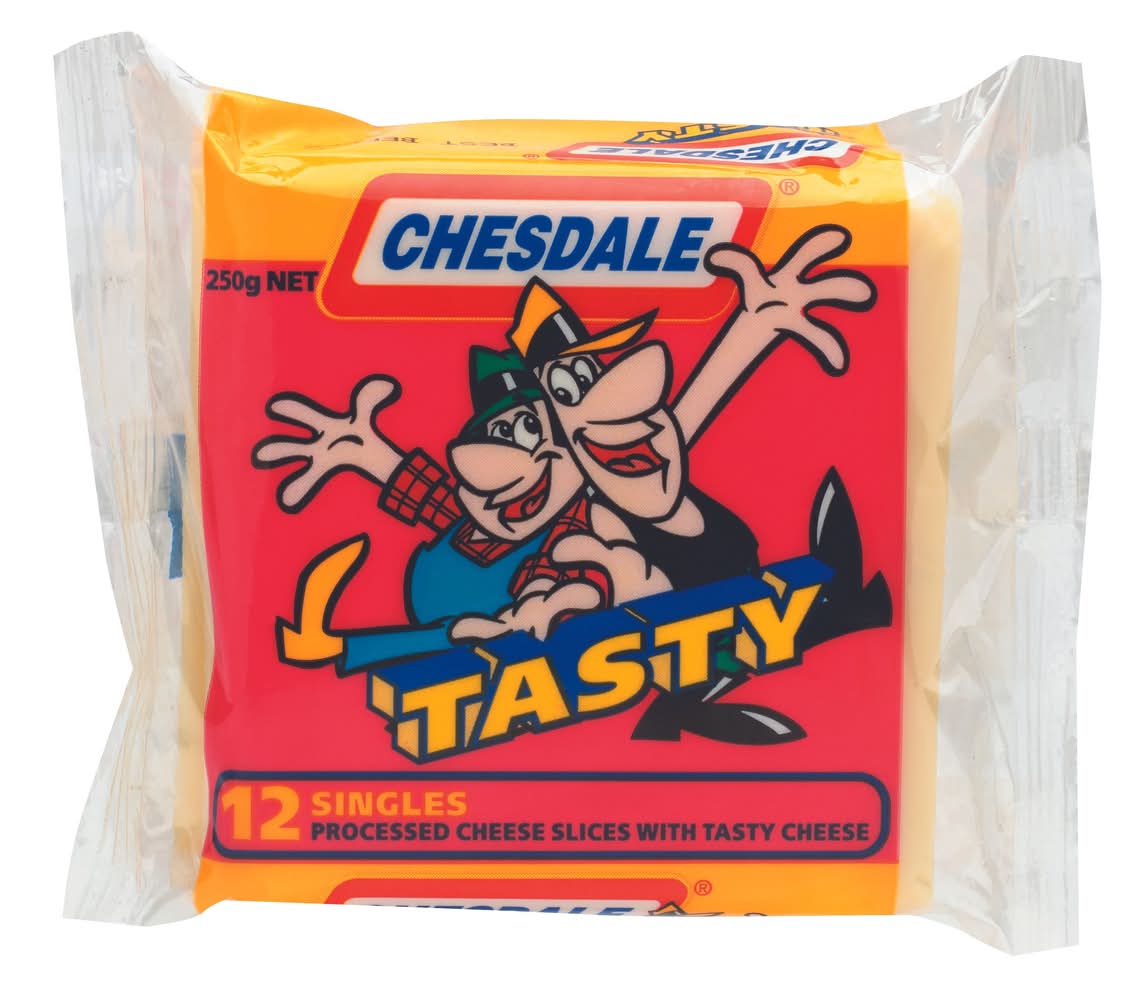 Chesdale Cheese Slices Tasty 250g