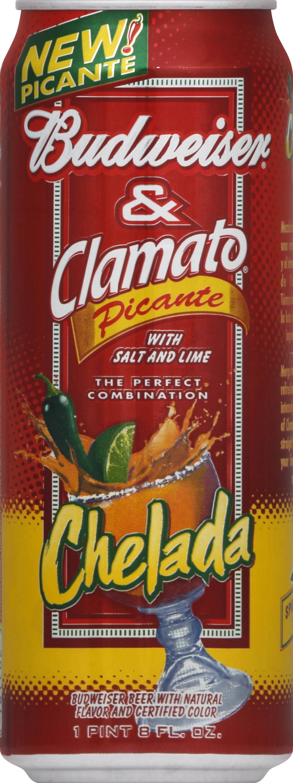 Budweiser Chelada Picante With Clamato Beer (25 fl oz)