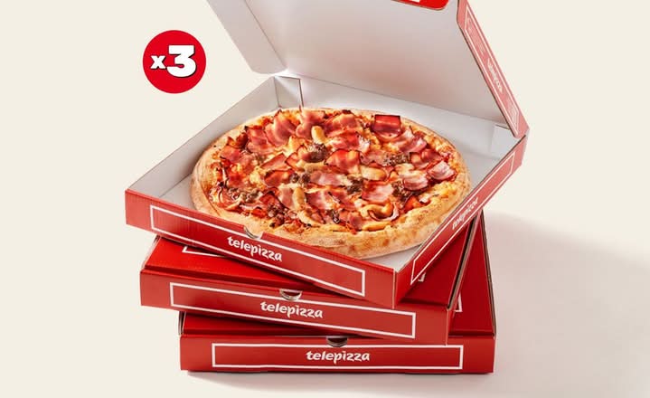 3 Pizzas medianas (2 ingr)