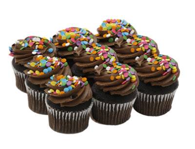 Bakery Cupcake Chocolate With Chocolateoalte Icing 9 Count - Each