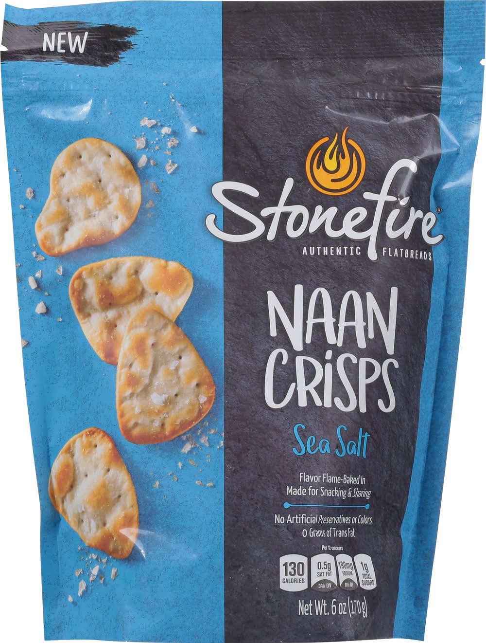 Stonefire Sea Salt Naan Crisps (6 oz)