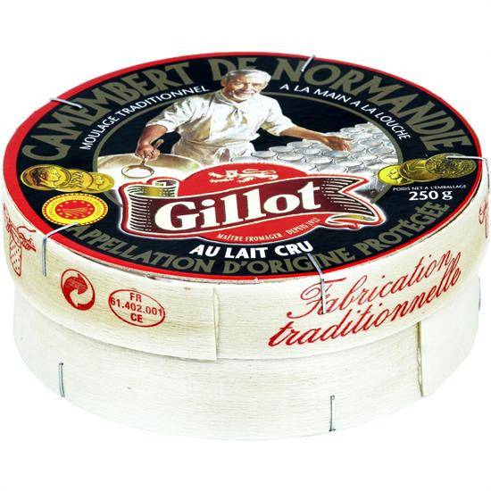 Camembert Au Lait Cru AOP GILLOT - la boite de 250 g