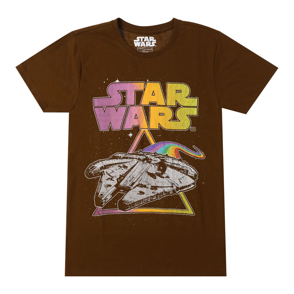 Star Wars Millennium Falcon Graphic Tee Medium Dark Red