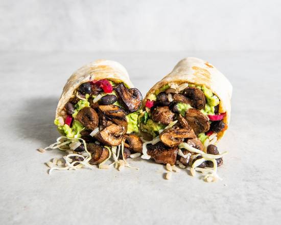 Smokey Mushroom Asada Burrito