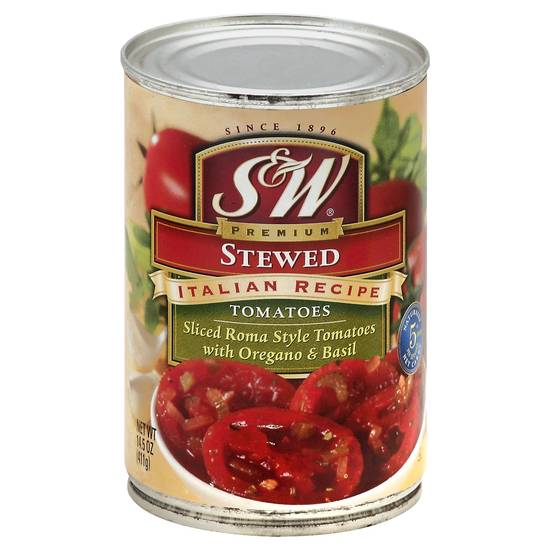 S&W Stewed Sliced Tomatoes With Oregano & Basil