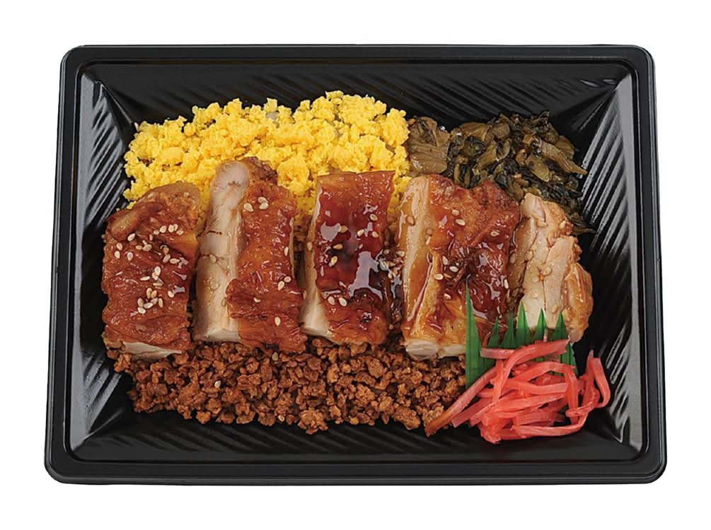 ◎鶏照焼きそぼろ重（大麦入り）