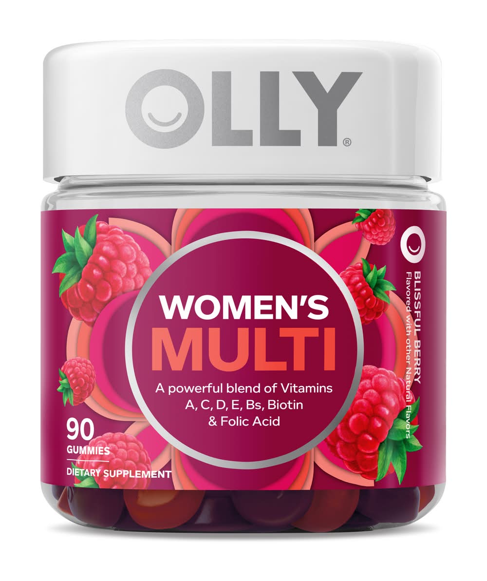 Olly Women's Multivitamin Gummies, Blissful Berry (0.9 lbs, 90 ct)