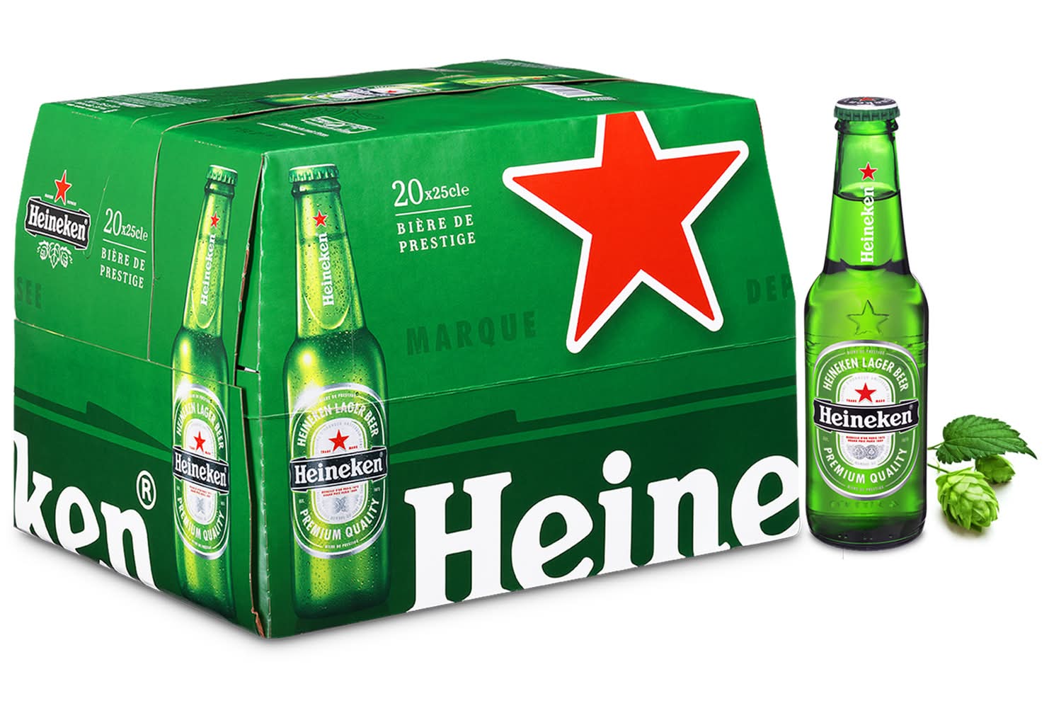 Heineken - Bière blonde premium (20 x 250ml)