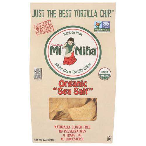 Mi Nina Sea Salt White Corn Tortilla Chips