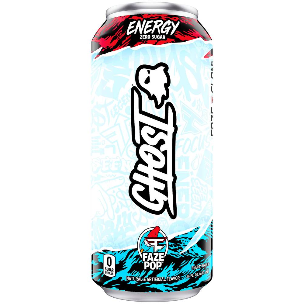 Ghost Faze Pop Energy Drink (12 pack, 16 fl oz)