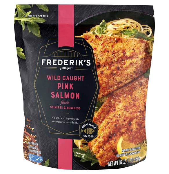 Frederik's by Meijer Wild Caught Pink Salmon Fillets Skinless and Boneless (16 oz)