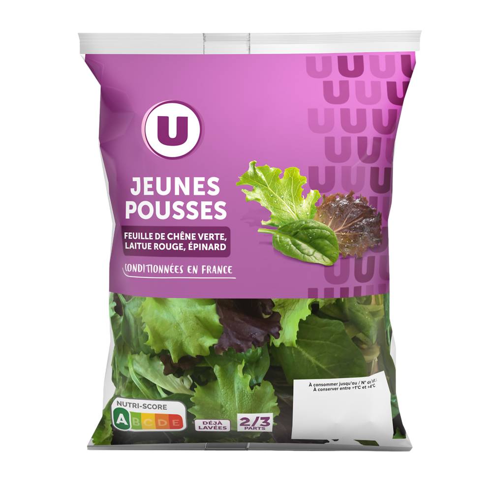 Les Produits U - Mélange de jenes pousses (100g)