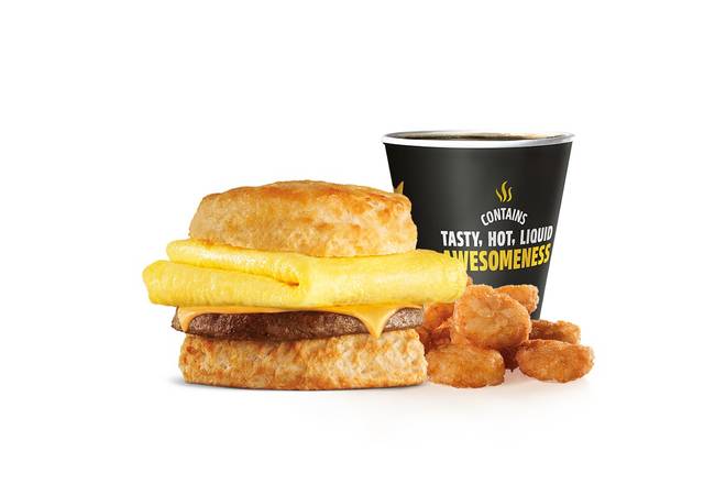 Sausage Egg & Cheese Biscuit Combo