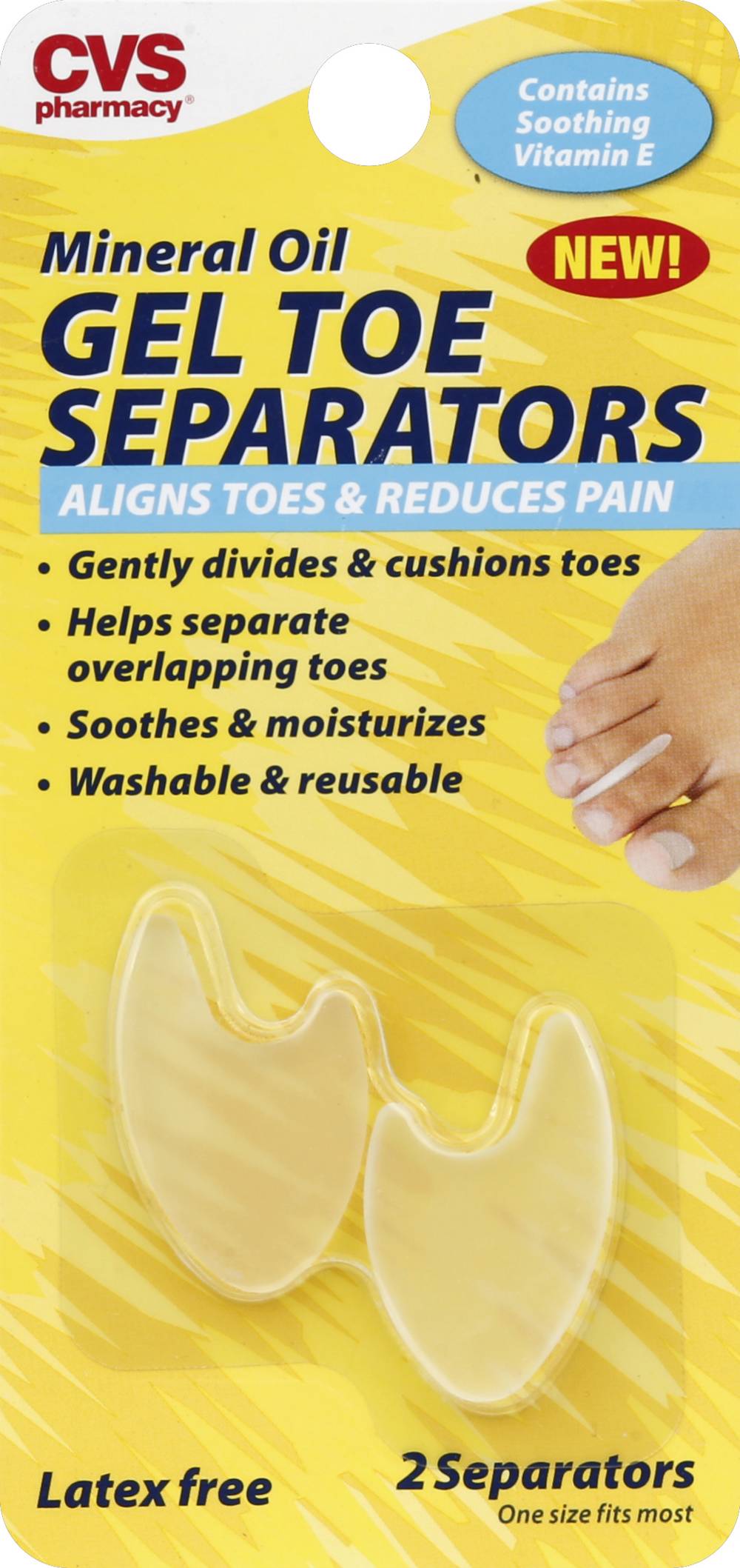 CVS Pharmacy Mineral Oil Gel Toe Separators