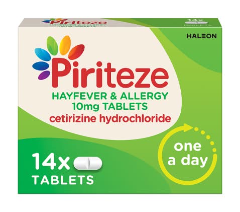Piriteze Hayfever & Allergy Tablets