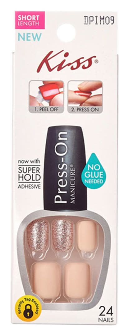 KISS Press-On Short Manicure, Nude (24 ct)