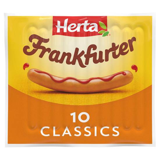 Herta Frankfurter Hot Dogs x10 350g