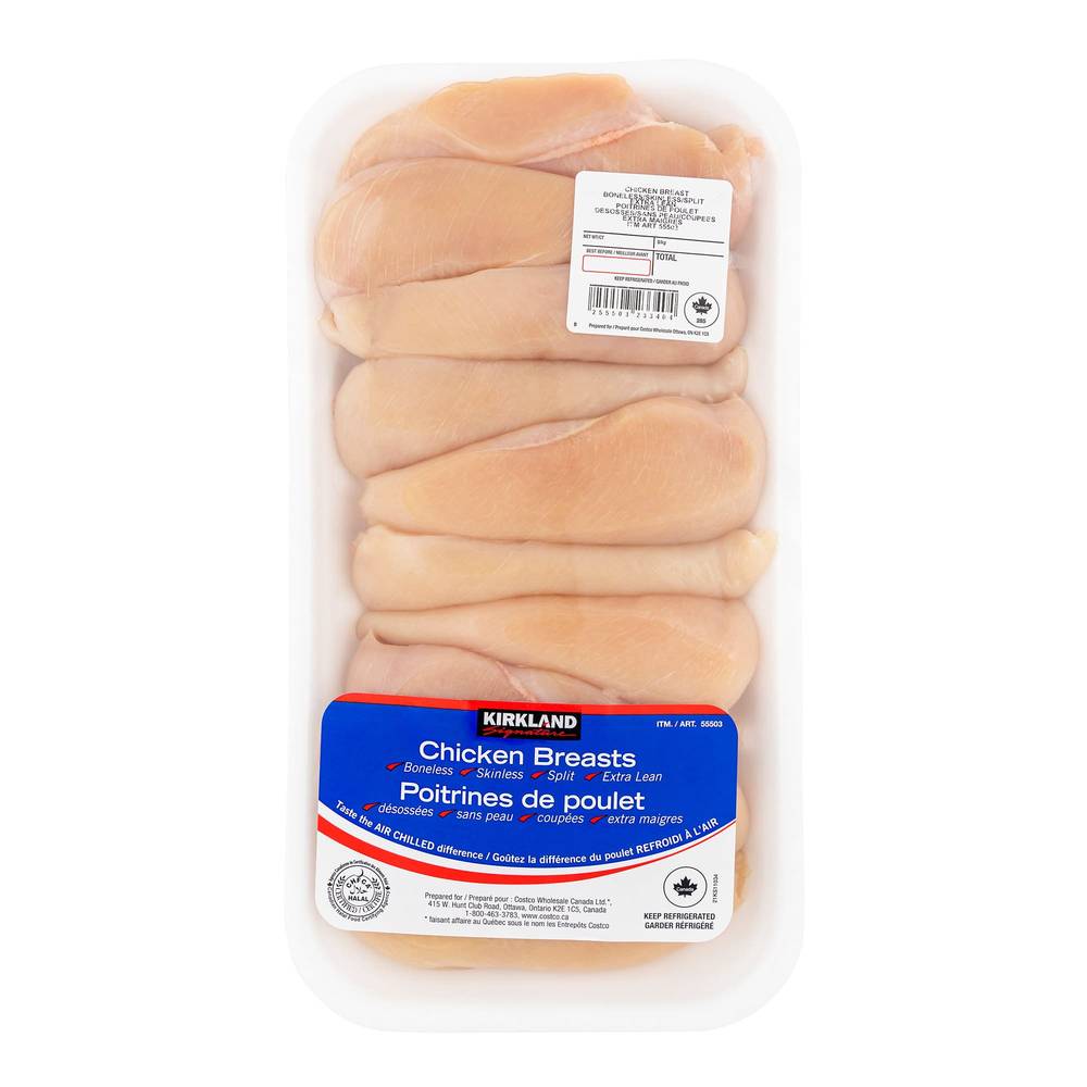 Halal poitrine poulet désossée sans peau - Halal boneless skinless chicken breast
