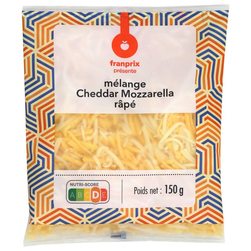 Franprix - Mélange de cheddar et mozzarella râpé (150g)