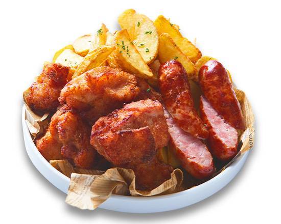 フリットミスト【ダブル】（イタリアンチキン・パンチェッタ・フライドポテト） Frito Misto [Double] (Italian Chicken, Pancetta and French Fries)