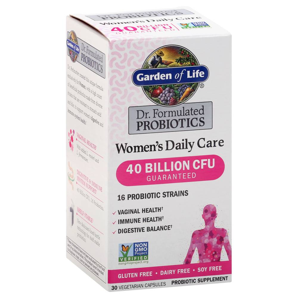 Garden Of Life Women's Daily Care 40 Billion Cfu Probiotics (30 capsules)