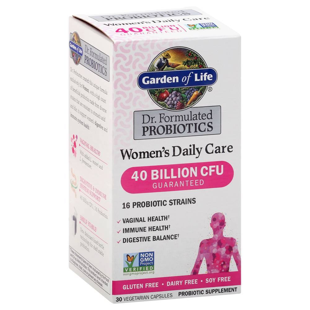 Garden of Life Women's Daily Care 40 Billion Cfu Probiotics (2.6 oz)